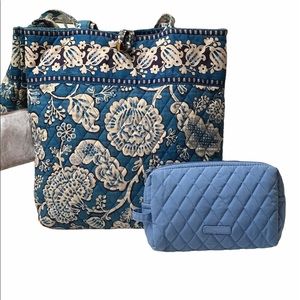 Vera Bradley Fabric Bag with FREE Makeup Case